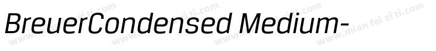 BreuerCondensed Medium字体转换